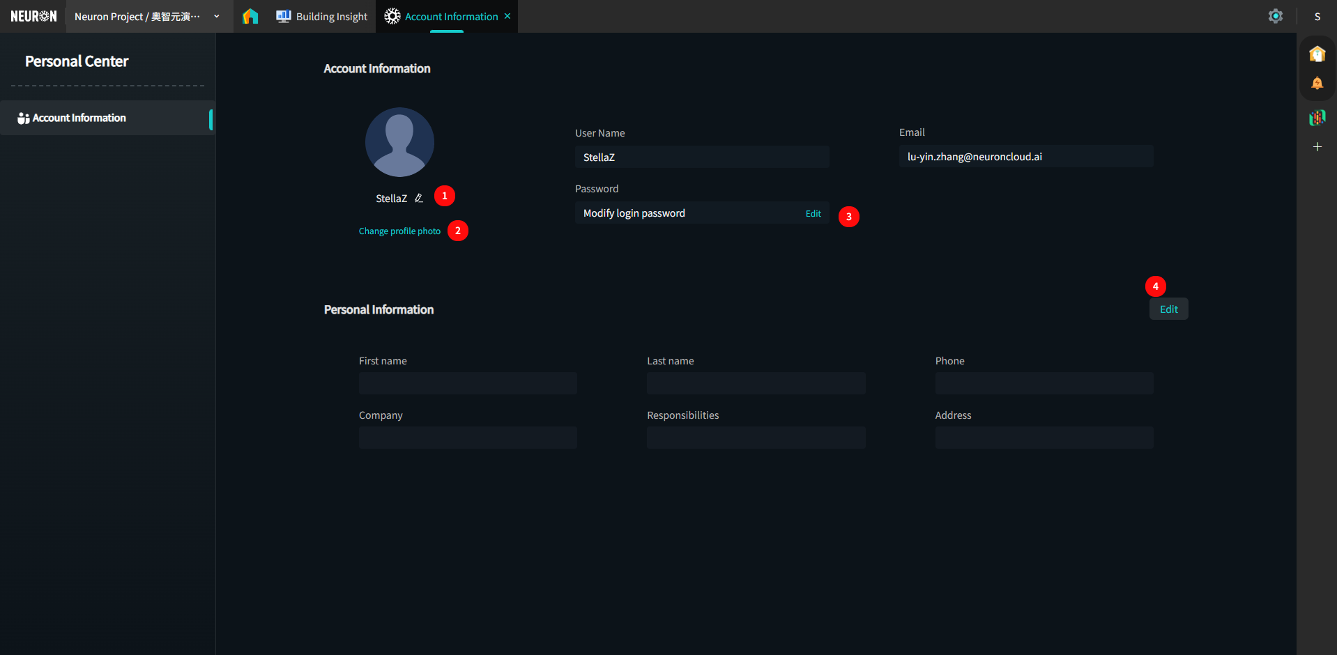 Account Info