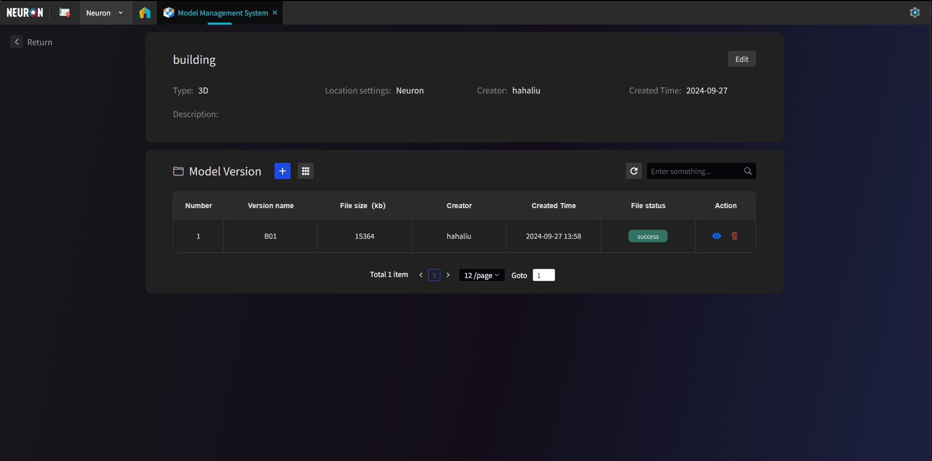 2.Upload rvt Success